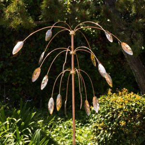 Kinetic Copper Triple Spinner - Falling Foliage
