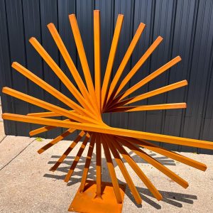 Large Modern Abstract Sculpture made from Corten Steel "ADORNE"