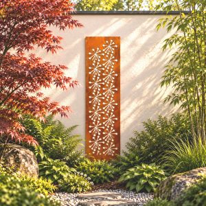 Repurposed Metal Privacy Screen Upcycled Garden Trellis M906