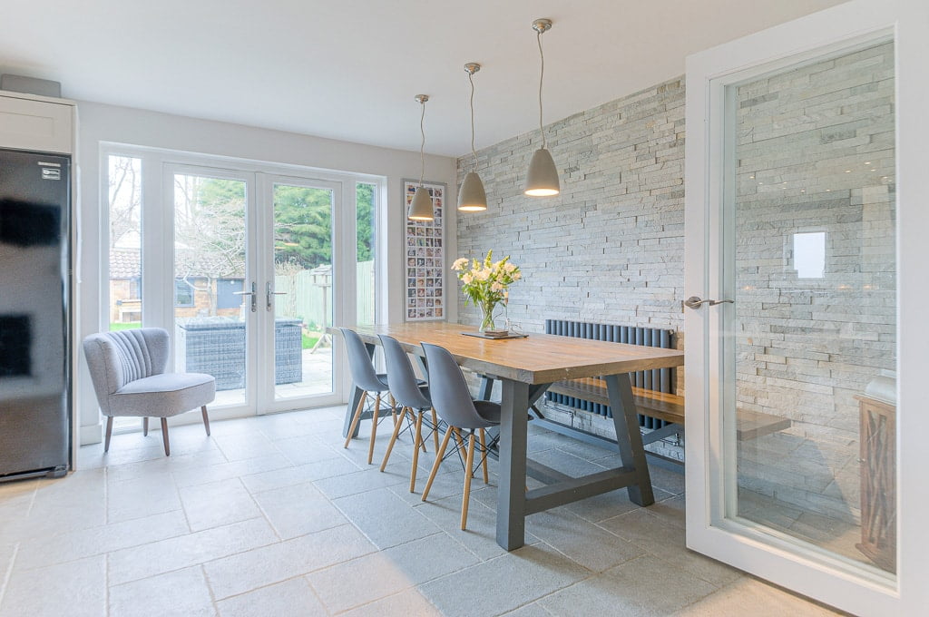 Stunning photograph of contemporary dining room