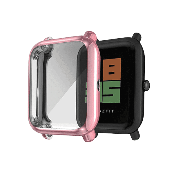 מגן מסך מסיליקון ורוד ורדים Huami Amazfit gts 2 mini
