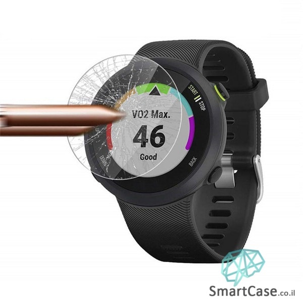מגן מסך זכוכית לשעון יד חכם מדגם: Garmin Forerunner 45