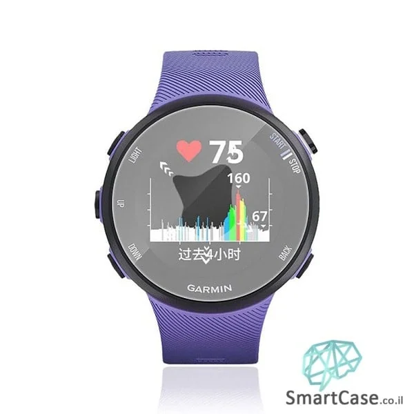 מגן מסך זכוכית לשעון יד חכם מדגם: Garmin Forerunner 45s