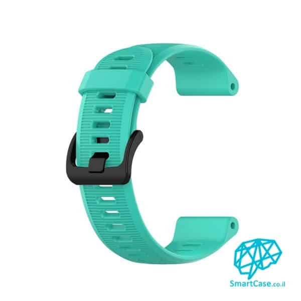 רצועת סיליקון 22 מ"מ בצבע Lake blue עם אבזם לשעוני גרמין פניקס Fenix 5 6 6 Pro