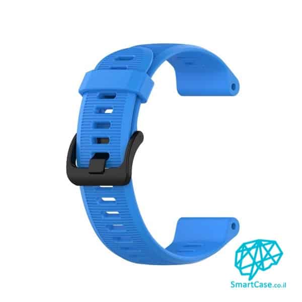רצועת סיליקון 22 מ"מ בצבע Blue עם אבזם לשעוני גרמין פניקס Fenix 5 6 6 Pro