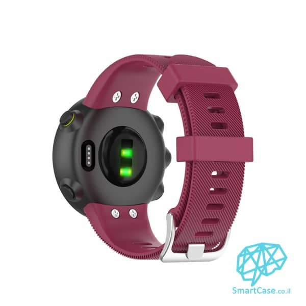 רצועת סיליקון לשעוני Garmin Forerunner 45/45S בצבע Wine red