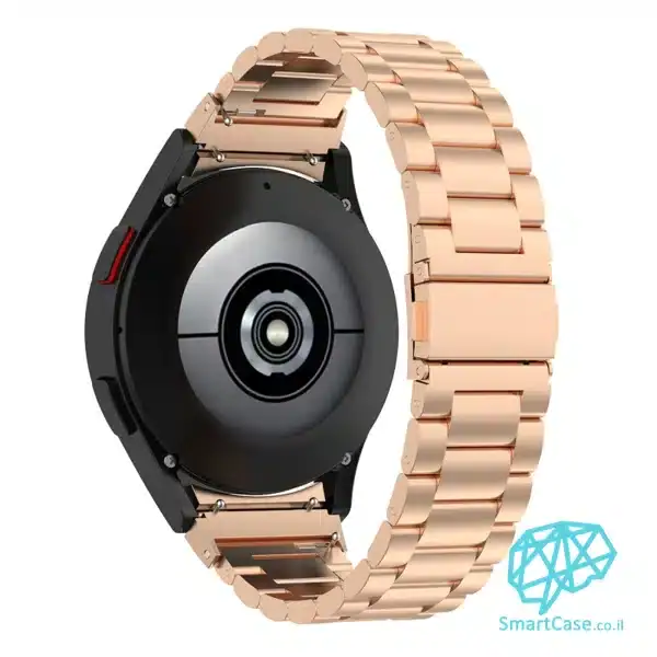 רצועת ברזל חוליות בצבע Rose Gold לשעוני גלקסי ווטש 4