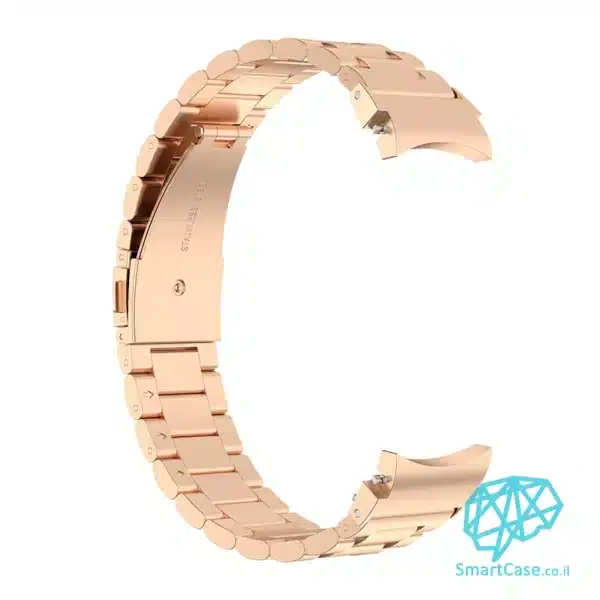 רצועת ברזל חוליות בצבע Rose Gold לשעוני גלקסי ווטש 4