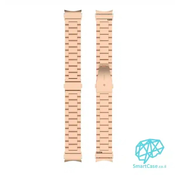 רצועת ברזל חוליות בצבע Rose Gold לשעוני גלקסי ווטש 4