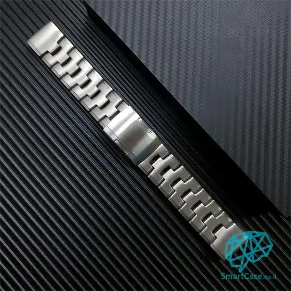 רצועת Titanium alloy 22mm בצבע כסוף לשעוני גרמין פניקס Fenix 5 \6 \7