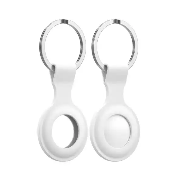 כיסוי סיליקון לאייר טאג / Apple AirTag לבן