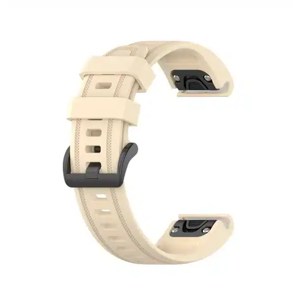 רצועת סיליקון לשעוני גרמין פניקס Fenix 5s 6s 7s 20mm Beige