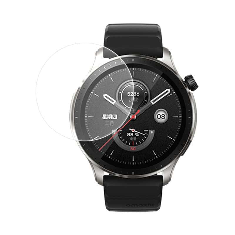 מגן מסך זכוכית לשעון מדגם Amazfit GTR 4