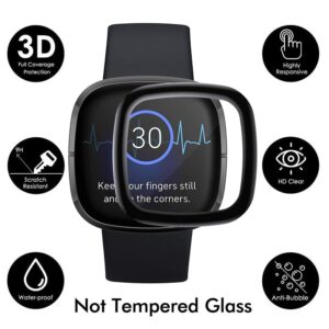 מגן מסך זכוכית PMMA לשעון יד חכם Fitbit Versa 3 פיטביט