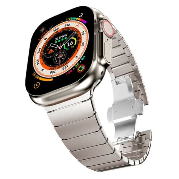 רצועת ברזל פרימיום בצבע Starlight אפל ווטש Apple Watch