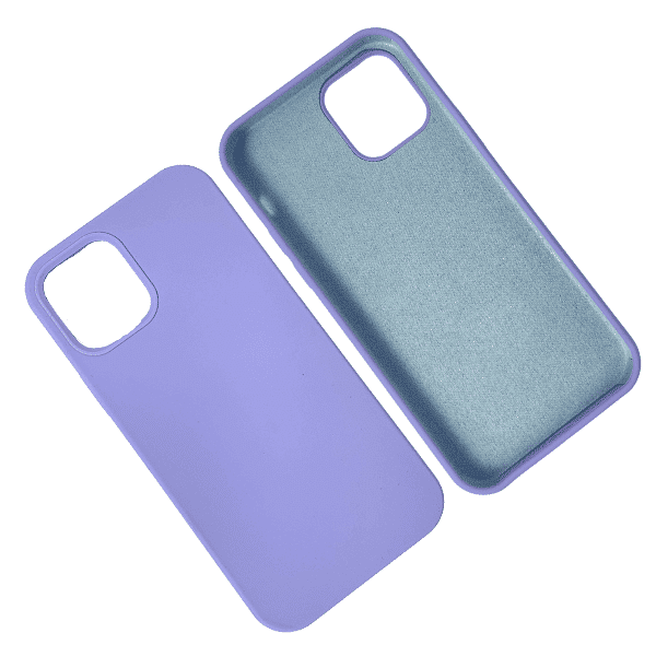 כיסוי לאייפון 11/12/13 סיליקון עם מגע קטיפה Lavender #25