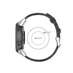 רצועת בד קנבס לשעוני Garmin Forerunner 45/45S בצבע Black