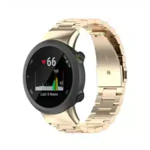 רצועת ברזל חוליות לשעוני Garmin Forerunner 45/45S בצבע Champagne gold
