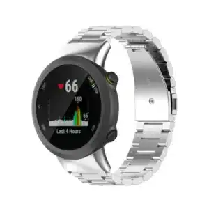 רצועת ברזל חוליות לשעוני Garmin Forerunner 45/45S בצבע Silver
