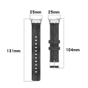 רצועת בד קנבס לשעוני Garmin Forerunner 45/45S בצבע Black