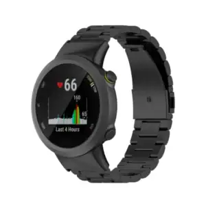 רצועת ברזל חוליות לשעוני Garmin Forerunner 45/45S בצבע Black