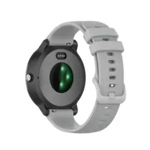 רצועת סיליקון אפור עם אבזם Quick Release 18mm
