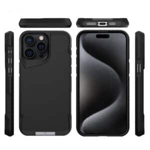 כיסוי Toiko Titan MagStand ל-Apple iPhone 15 צבע שחור