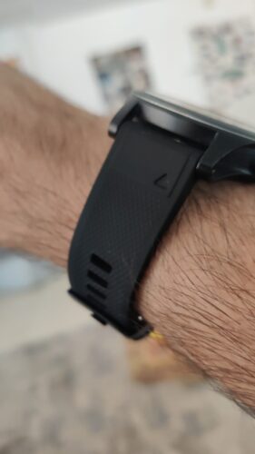 רצועת סיליקון איכותית QuickFit 22MM לשעוני גרמין #01 Black photo review
