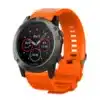 רצועת סיליקון איכותית QuickFit 22MM לשעוני גרמין #15 Orange
