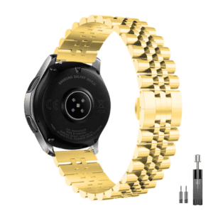 רצועת ברזל חוליות Quick Release 22mm Five Beads זהב