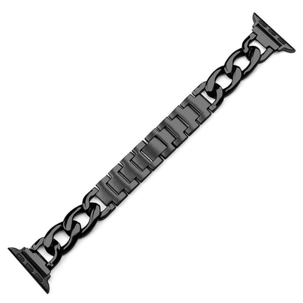 רצועה לשעון אפל נשים צמיד שרשרת 38/40/41mm שחור