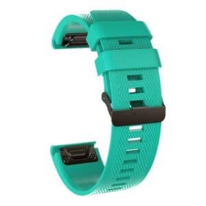 רצועת סיליקון איכותית QuickFit 22MM לשעוני גרמין #9 Light cyan