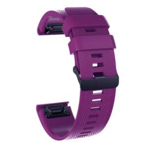 רצועת סיליקון איכותית QuickFit 22MM לשעוני גרמין #11 Purple