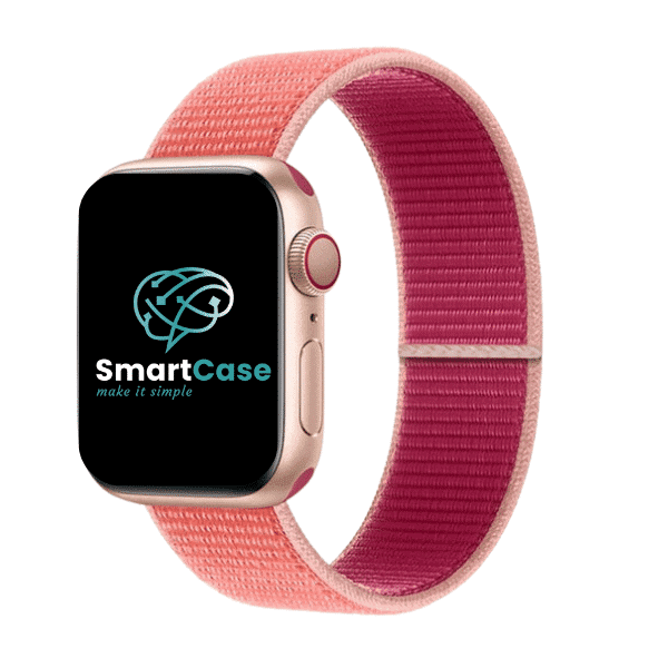 רצועה לאפל ווטש ניילון ורוד רימון Pomegranate