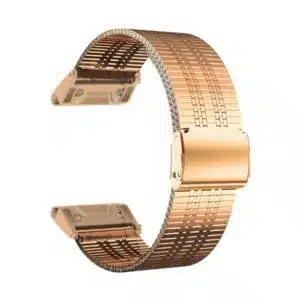 רצועה ברזל לגרמין Mesh Milanese QuickFit 26mm זהב ורדים