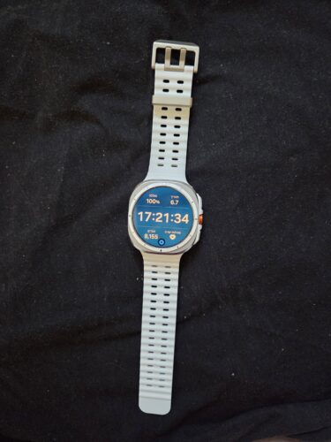 רצועה לשעון סמסונג גלקסי ווטש אולטרה סיליקון אושן לבן photo review