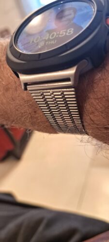 רצועת ברזל Mesh לשעון גלקסי ווטש אולטרה זהב ורדים photo review