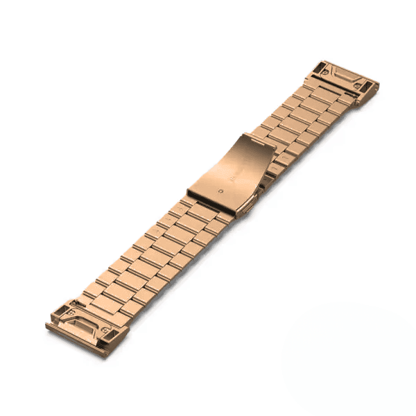 רצועת ברזל חוליות Garmin Fenix QUICKFIT 22MM בצבע Rose Gold