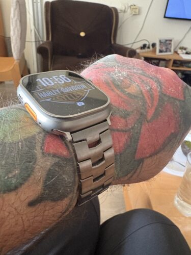 רצועה לאפל ווטש Titanium alloy סגנון Y כסוף 44/45/46/49mm photo review