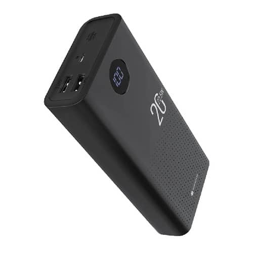 סוללה ניידת Miracase 20000mAh עם טעינה מהירה 22.5W ו־3 יציאות, מסך דיגיטלי להצגת מצב הסוללה, עיצוב קומפקטי ועמיד, אידיאלית לטעינה מהירה של טלפונים, טאבלטים ומכשירים ניידים בכל מקום.