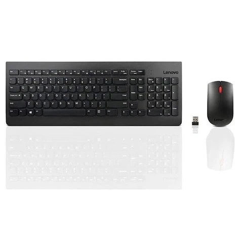 סט מקלדת ועכבר אלחוטיים Lenovo עם תומך בשפות עברית ואנגלית, קל לשימוש ומושלם לעבודה משרדית ולבית.