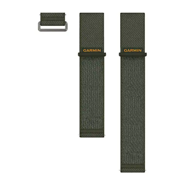 רצועת ניילון Garmin Moss עם מנגנון שחרור מהיר, עמידה ונוחה לשימוש, מתאימה לשעוני Garmin. רצועה איכותית ומעוצבת להתאמה מושלמת ולנוחות מקסימלית.