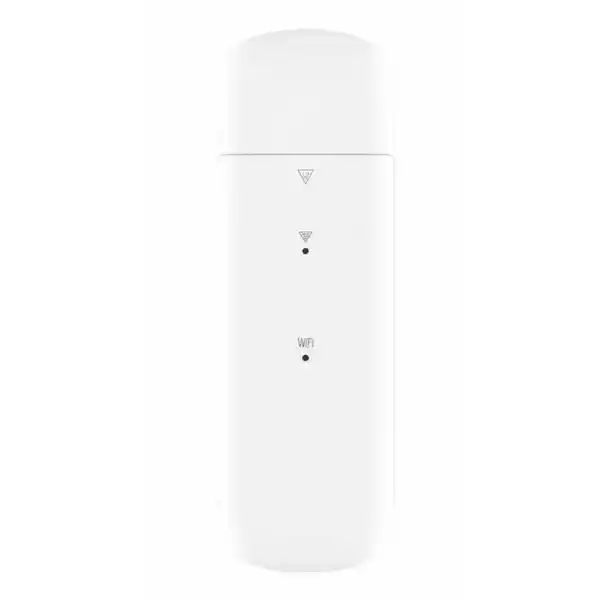 מארז מגן לבן לנתב WiFi נייד עם חיבור קלות ונראות מודרנית, מתאים להגנה על מכשירי אינטרנט אלחוטי בבית ובעבודה.