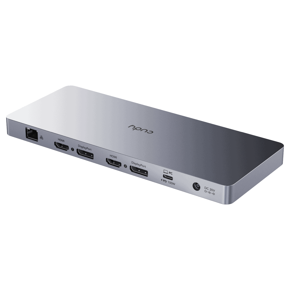 מתאם Cudy CS700 עם יציאות HDMI, USB-C ו-USB-A, תומך ב-4K ו-PD 100W לחיבור מחשבים ומקבוקי MacBook.