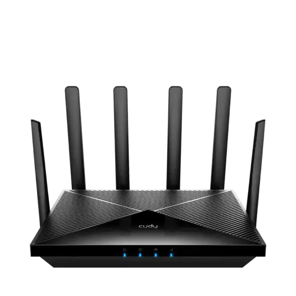 ראוטר סלולרי Cudy 5G SA/NSA AX3000 עם אנטנות מרובות לחיבור יציב ומהיר.