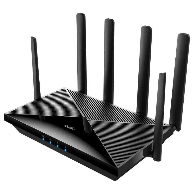 ראוטר סלולרי Cudy 5G SA/NSA AX3000 עם אנטנות מרובות לחיבור מהיר ואמין באינטרנט.