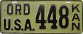 1917 Ordnance plate #448