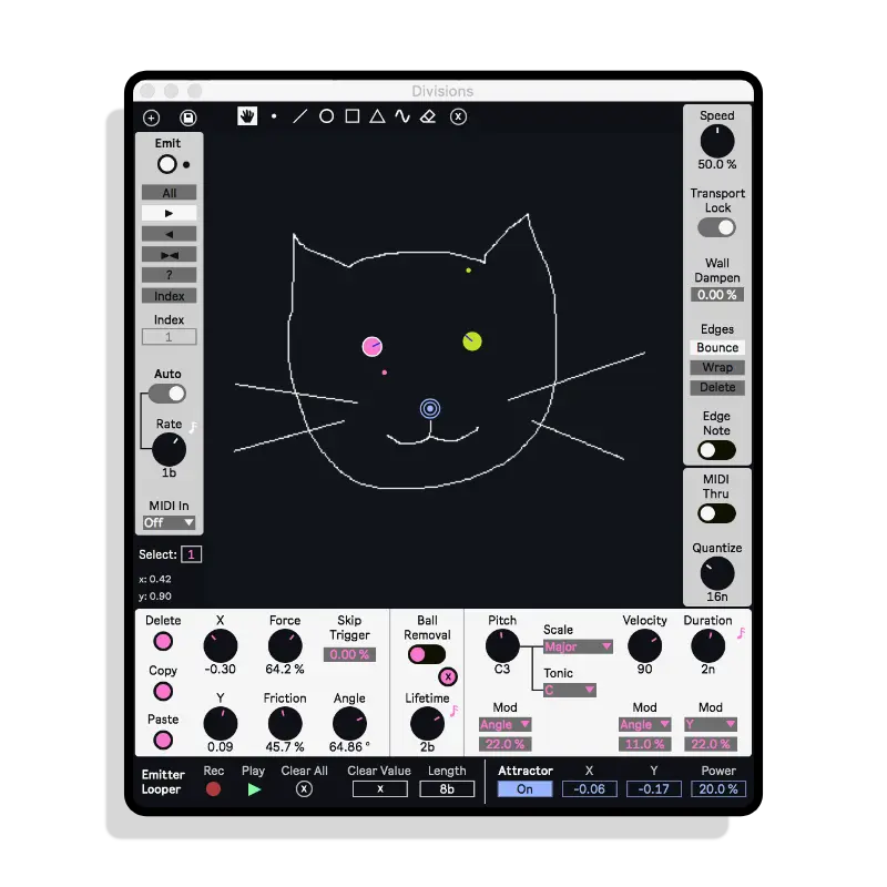 Divisions Cat square device template 24bit Electronic Music Production
