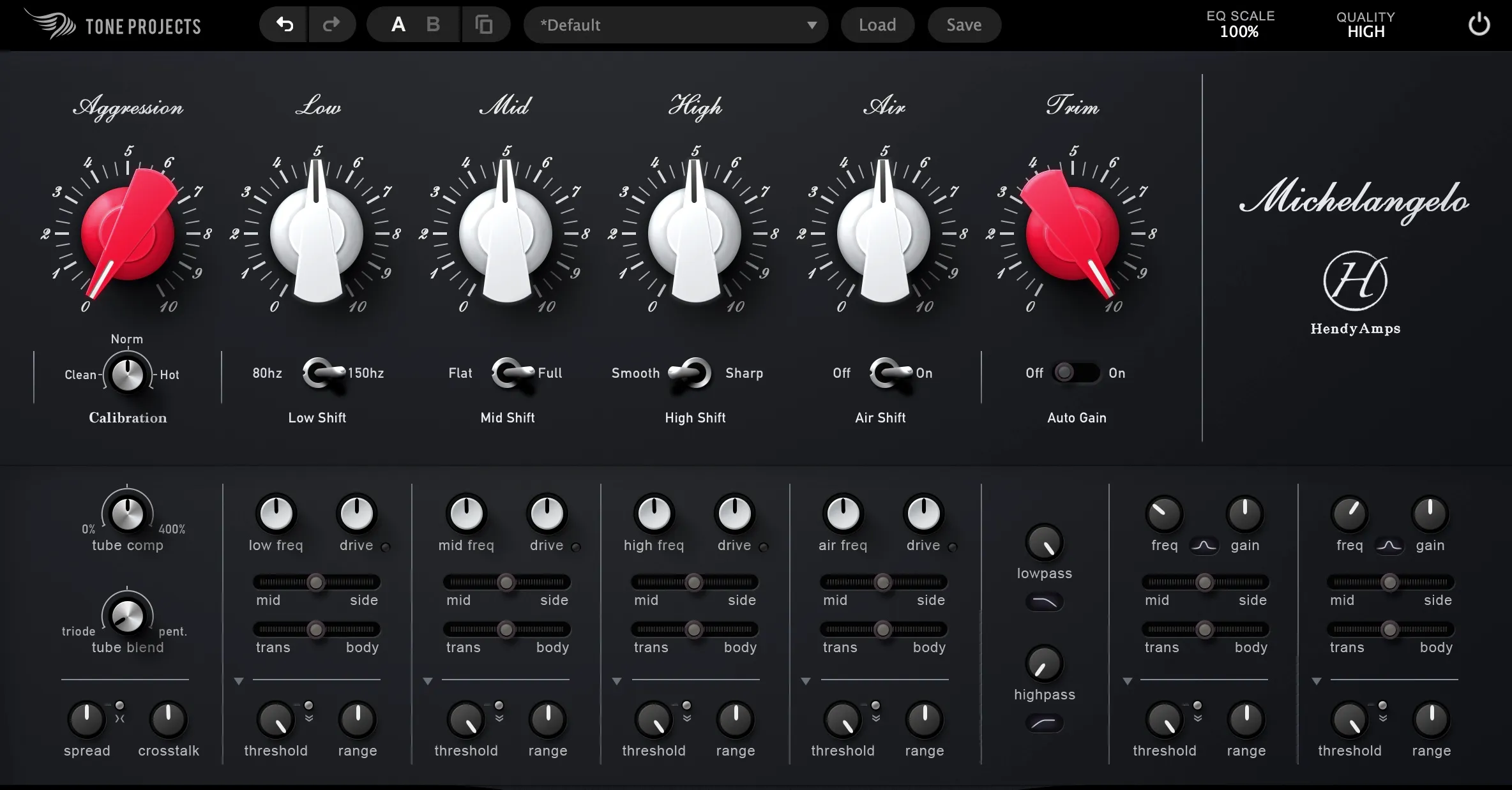 Michelangelo Interface Tone Projects