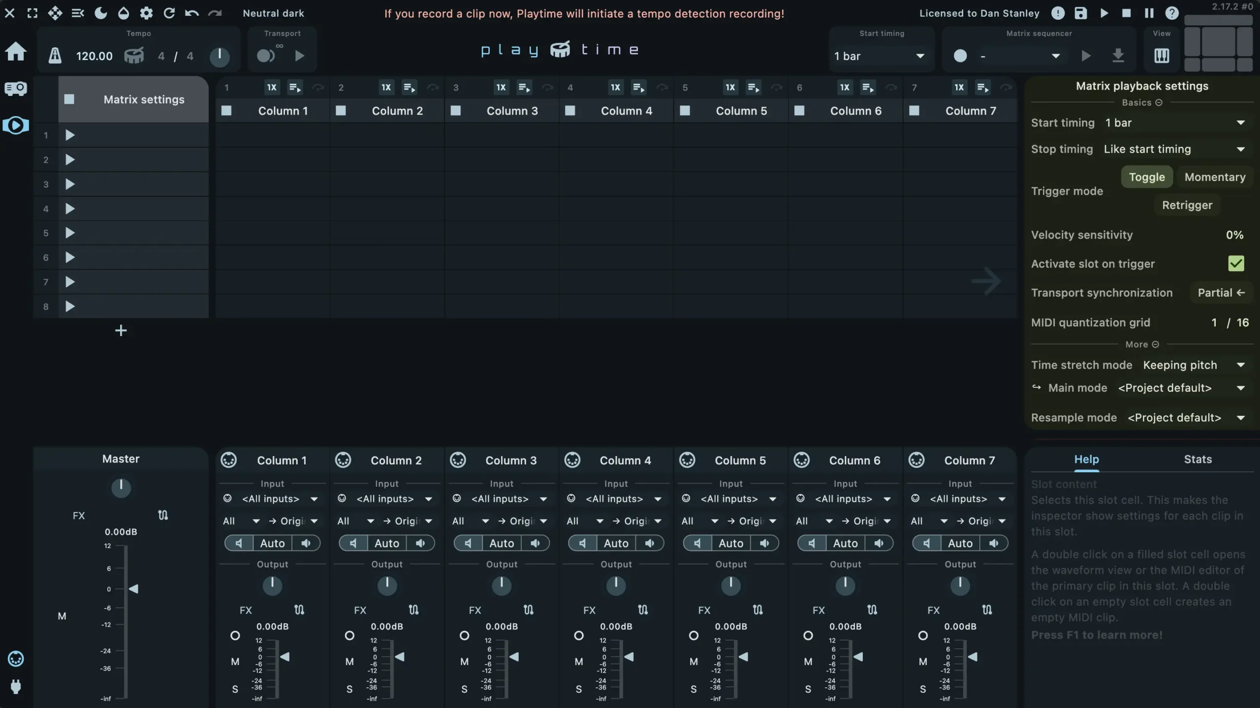 Playtime 2 main interface